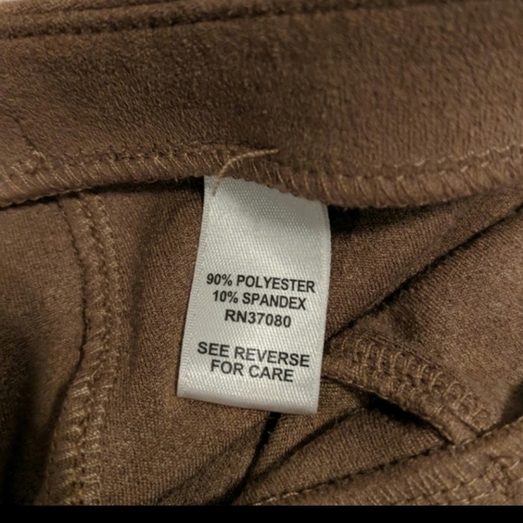 Tan suede leggings 14/16 cato's - Picture 3 of 4